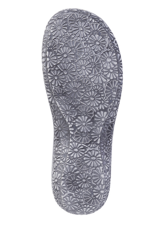 Slipper & Schnürschuhe - ELENA EDEN, sommerliche Damen-Slipper, Weite G, mit Klettspange, in Größe 036 bis 043, in Farbe JEANS Ansicht 3