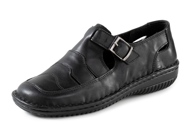 Slipper & Schnürschuhe - ELENA EDEN Slipper mit luftigen Durchbrüchen, in Größe 036 bis 042, in Farbe WEISS Ansicht 4