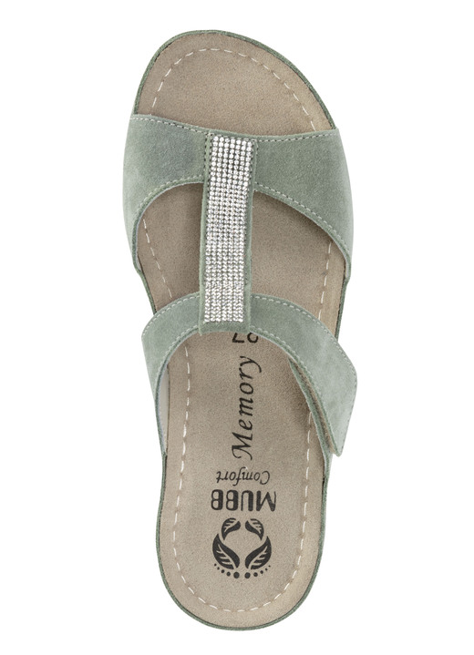 Sandaletten & Pantoletten - Mubb Pantolette mit funkelnden Glitzersteinchen Ansicht 5 Sandaletten & Pantoletten - Mubb Pantolette mit funkelnden Glitzersteinchen, in Größe 036 bis 042, in Farbe JEANS Ansicht 5
