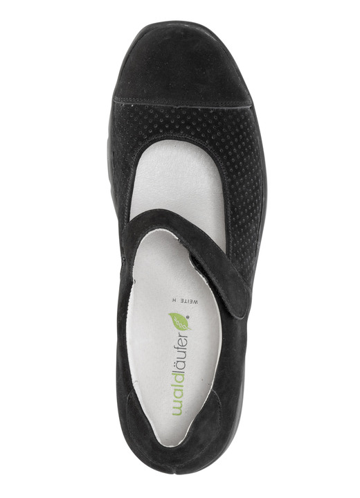 Slipper & Schnürschuhe - Waldläufer Spangenschuh aus teilweise gelochtem Leder, in Größe 3 1/2 bis 8, in Farbe SCHWARZ Ansicht 2