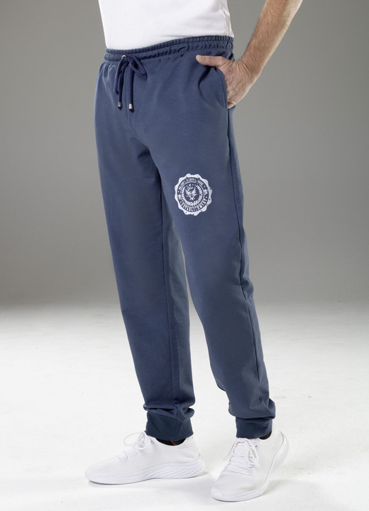 Freizeithosen - Freizeithose in 4 Farben, in Größe 024 bis 060, in Farbe MITTELBLAU