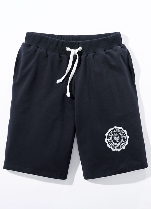 Freizeithosen - Shorts in 3 Farben, in Größe 046 bis 060, in Farbe MARINE Ansicht 1