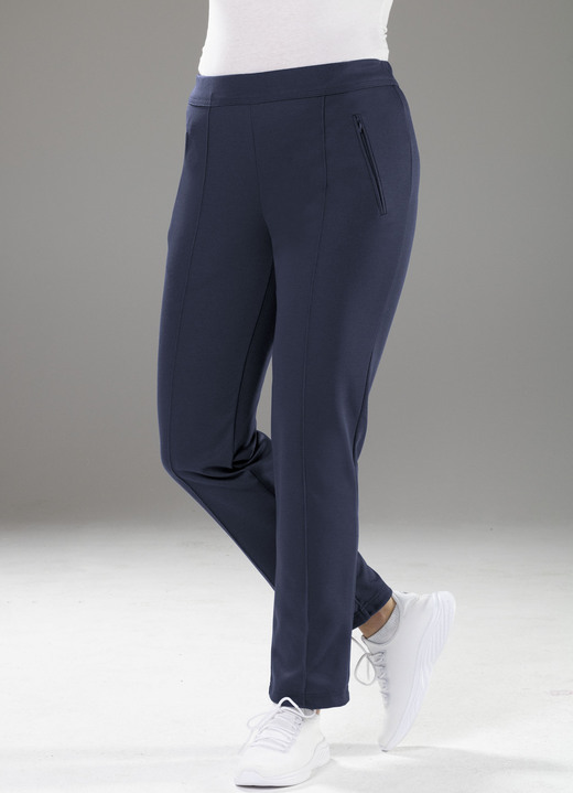 Freizeithosen - Freizeithose von „Athlet“ in 4 Farben Ansicht 4 Freizeithosen - Freizeithose von „Athlet“ in 4 Farben, in Größe 019 bis 052, in Farbe MITTELBLAU Ansicht 4