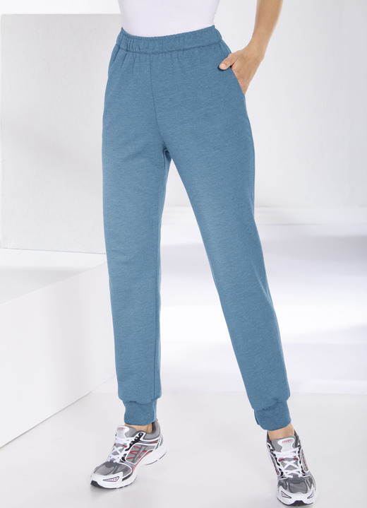 SALE % - Freizeithose von „Athlet“ in 4 Farben, in Größe 019 bis 052, in Farbe PETROL MELIERT Ansicht 1