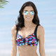 Bikinis - Bikini mit herausnehmbaren Softschalen – Farbe SCHWARZ-BUNT – Ansicht 1 Bikinis - Bikini mit herausnehmbaren Softschalen, in Größe 036 bis 050, in Cup D, in Farbe SCHWARZ-BUNT – Farbe SCHWARZ-BUNT – Ansicht 1