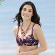 Bikinis - Laurina Bikini mit verschlungenem Oberteil – Farbe SCHWARZ-BUNT – Ansicht 1 Bikinis - Laurina Bikini mit verschlungenem Oberteil, in Größe 036 bis 050, in Cup D, in Farbe SCHWARZ-BUNT – Farbe SCHWARZ-BUNT – Ansicht 1