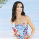 Tankinis - Laurina Tankini mit verstell- und abnehmbaren Trägern und Softschalen, in Größe 036 bis 052, in Cup C, in Farbe HELLBLAU-BUNT – Farbe HELLBLAU-BUNT – Ansicht 1