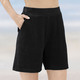 7/8-Hosen, Capris, Bermudas - Shorts aus Frottierstretch – Farbe SCHWARZ 7/8-Hosen, Capris, Bermudas - Shorts aus Frottierstretch, in Größe 036 bis 054, in Farbe TÜRKIS