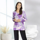 Homewear & Freizeitmode - Hausanzug mit Baumwolle – Farbe LILA-BUNT – Ansicht 1 Homewear & Freizeitmode - Hausanzug mit Baumwolle, in Größe 038 bis 058, in Farbe LILA-BUNT – Farbe LILA-BUNT – Ansicht 1