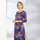 Homewear & Freizeitmode - Hauskleid in Animal-Optik – Farbe BLAU-BUNT – Ansicht 2 Homewear & Freizeitmode - Hauskleid in Animal-Optik, in Größe 036 bis 062, in Farbe BLAU-BUNT – Farbe BLAU-BUNT – Ansicht 2
