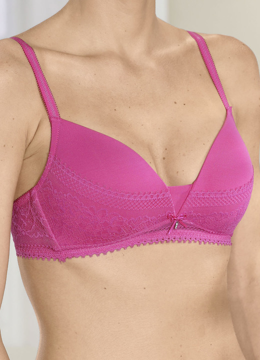 Soft-BH - Nina von C. BH mit vorgeformten Cups, in Größe 070 bis 090, in Cup B, in Farbe PINK Ansicht 2
