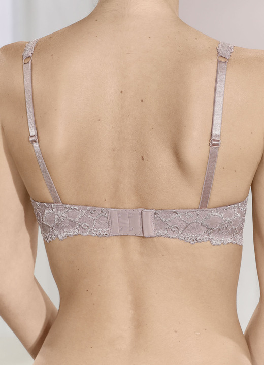 Bügel-BH - Sassa Bügel-BH mit elastischer Spitze, in Größe 075 bis 095, in Cup C, in Farbe NOUGAT Ansicht 3