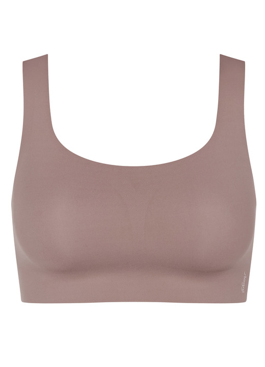 Tagwäsche - Herrlich bequemes Sloggi ZERO Feel 2.0-Bustier, in Größe L bis XXL, in Farbe KAKAO Ansicht 2