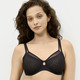 Bügel-BH - Triumph Signature Sheer-Minimizer-Bügel-BH mit vorgefomrten Cups, in Größe 070 bis 095, in Cup C, in Farbe ECRU – Farbe SCHWARZ – Ansicht 3