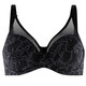 Bügel-BH - Bezaubernder Felina Bügel-BH mit Floraldessin, in Größe 075 bis 100, in Cup F, in Farbe SCHWARZ – Farbe SCHWARZ – Ansicht 2
