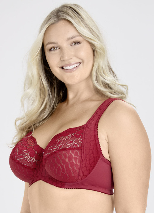 Bügel-BH - Miss Mary Bügel-BH mit strukturiertem Vorderteil, in Größe 075 bis 110, in Cup D, in Farbe FLIEDER Ansicht 24