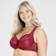 Bügel-BH - Miss Mary Bügel-BH mit strukturiertem Vorderteil – Farbe ROT – Ansicht 4 Bügel-BH - Miss Mary Bügel-BH mit strukturiertem Vorderteil, in Größe 075 bis 110, in Cup E, in Farbe WEISS – Farbe ROT – Ansicht 4