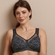 Soft-BH - Anita BH mit attraktivem Raubtierdessin, in Größe 075 bis 110, in Cup F, in Farbe SCHWARZ – Farbe SCHWARZ – Ansicht 2
