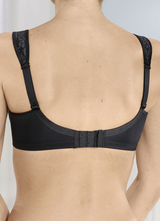 Soft-BH - Anita BH mit attraktivem Raubtierdessin, in Größe 075 bis 110, in Cup F, in Farbe SCHWARZ Ansicht 4