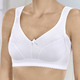 Soft-BH - Hautsympathischer BH mit hohem Baumwollanteil, in Größe 080 bis 115, in Cup E, in Farbe WEISS – Farbe WEISS – Ansicht 1