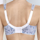 - Susa BH mit farbharmonischem Druckdessin, in Größe 080 bis 120, in Cup B, in Farbe WEISS-BLAU – Farbe WEISS-BLAU – Ansicht 2
