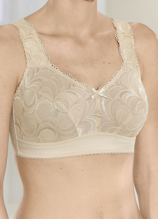 Soft-BH - BH mit Elastikspitze, in Größe 080 bis 115, in Cup C, in Farbe BEIGE Ansicht 1