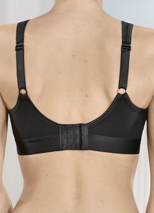 Damenmode - Zweierpack Naturana BH  mit vorgeformten Cups, in Größe 080 bis 105, in Cup B, in Farbe 1X SCHWARZ, 1X WEISS Ansicht 3