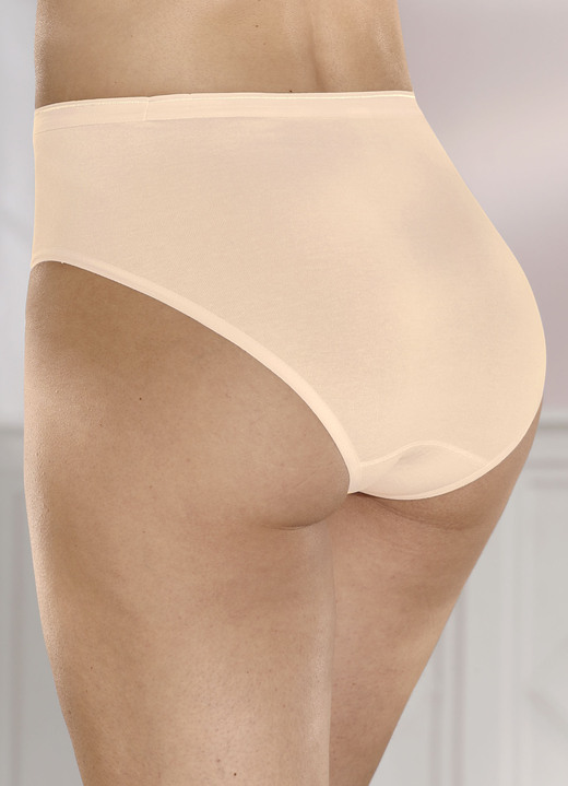 Slips - Comtessa Dreierpack Slips ohne Seitennähte, in Größe 038 bis 050, in Farbe PUDER