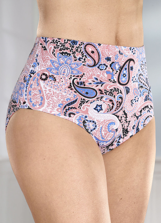 Slips - Fünferpack Slips mit Paisley -Dessin Ansicht 2 Slips - Fünferpack Slips mit Paisley -Dessin, in Größe 038 bis 056, in Farbe APRICOT-WEISS-BUNT Ansicht 2