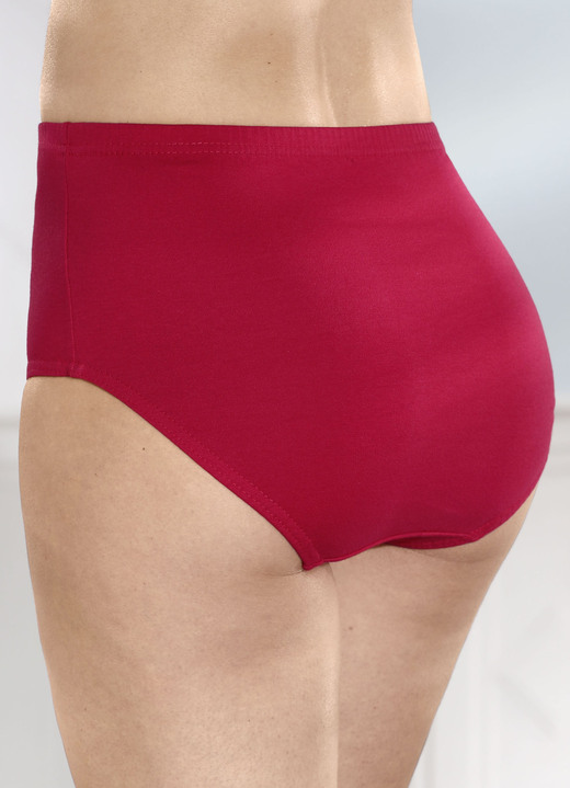 - Viererpack Slips mit Blumenmotiv, in Größe 038 bis 054, in Farbe 2X ROT, 2X ROT-WEISS-GRÜN BEDRUCKT Ansicht 2