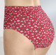 - Viererpack Slips mit Blumenmotiv, in Größe 038 bis 054, in Farbe 2X ROT, 2X ROT-WEISS-GRÜN BEDRUCKT – Farbe 2X ROT, 2X ROT-WEISS-GRÜN BEDRUCKT – Ansicht 4