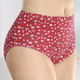 - Viererpack Slips mit Blumenmotiv, in Größe 038 bis 054, in Farbe 2X ROT, 2X ROT-WEISS-GRÜN BEDRUCKT – Farbe 2X ROT, 2X ROT-WEISS-GRÜN BEDRUCKT – Ansicht 3