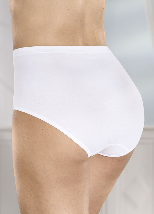 Slips - Fünderpack Comtessa-Slips mit Gummizug im Bund, in Größe 038 bis 054, in Farbe WEISS Ansicht 1