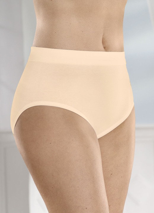 Slips - Dreierpack Slips mit bequemem Weichbund, in Größe L (44/46) bis XXL (52/54), in Farbe WEISS Ansicht 7