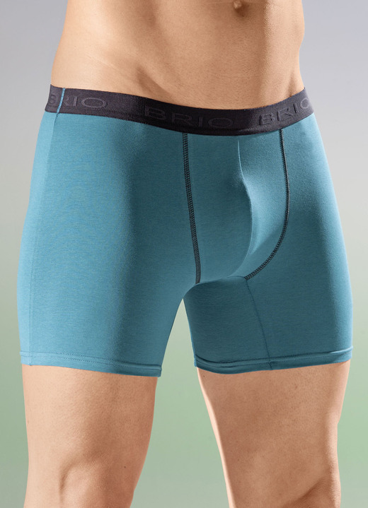 Pants & Boxershorts - Dreierpack Pants mit Elastikbund, in Größe 005 bis 011, in Farbe 2X PETROL, 1X NAVY