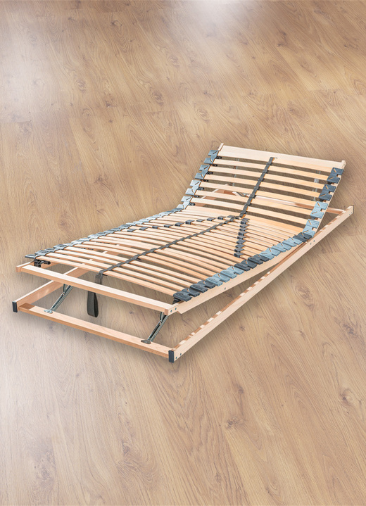 Lattenroste - Superstabiler Mehrzonen-Qualitäts-Schwerlastrahmen von F.a.n., in Größe 130 (80/200 cm) bis 133 (100/200 cm), in Farbe BUCHE Ansicht 2