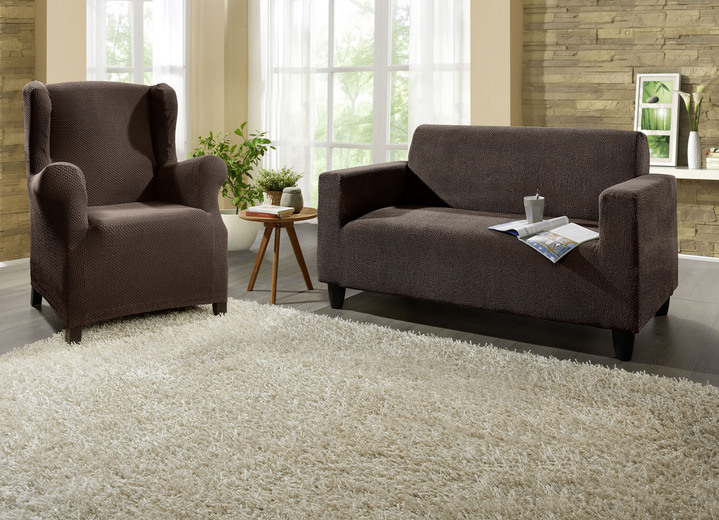 Sessel- & Sofaüberwürfe - Multi-elastische Stretchbezüge Ansicht 19 Sessel- & Sofaüberwürfe - Multi-elastische Stretchbezüge, in Größe 101 (Sesselbezug) bis 113 (Ohrensessel-Bezug), in Farbe BEIGE Ansicht 19