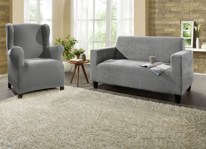 Sessel- & Sofaüberwürfe - Multi-elastische Stretchbezüge Ansicht 8 Sessel- & Sofaüberwürfe - Multi-elastische Stretchbezüge, in Größe 101 (Sesselbezug) bis 113 (Ohrensessel-Bezug), in Farbe BEIGE Ansicht 8