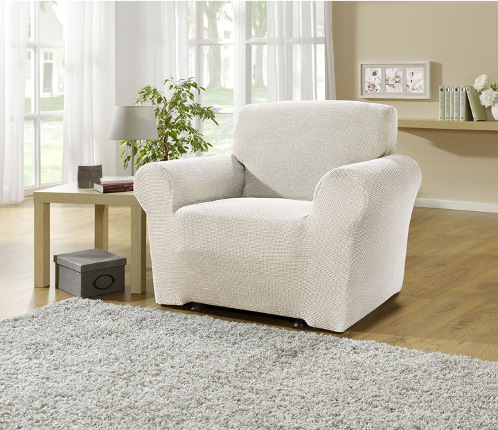 Sessel- & Sofaüberwürfe - Multi-elastische Stretchbezüge Ansicht 30 Sessel- & Sofaüberwürfe - Multi-elastische Stretchbezüge, in Größe 101 (Sesselbezug) bis 113 (Ohrensessel-Bezug), in Farbe BEIGE Ansicht 30