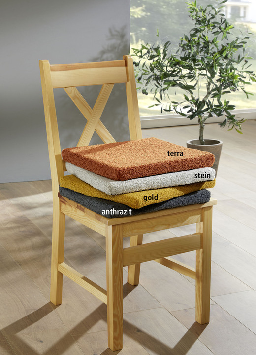 Sessel- & Sofaüberwürfe - Flauschig und wärmend: Rutschfeste Wohnaccessoires, in Größe 101 (Sesselschoner, 50x140 cm) bis 915 (Stuhlkissen 40x40x3 cm), in Farbe GOLD Ansicht 1