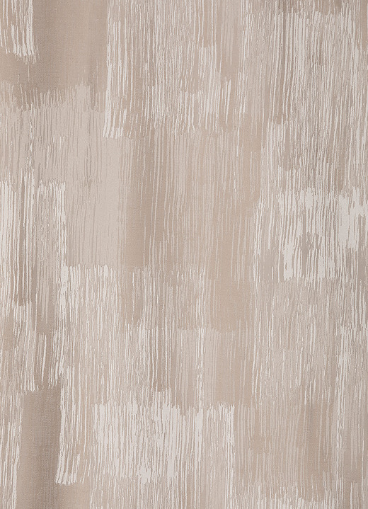 Modern - Blickdichte Übergardinen-Garnitur mit Universalschienenband, in Größe 365 (H145xB145 cm) bis 899 (2er-Pack Raffhalter, 70 cm), in Farbe NATUR Ansicht 3