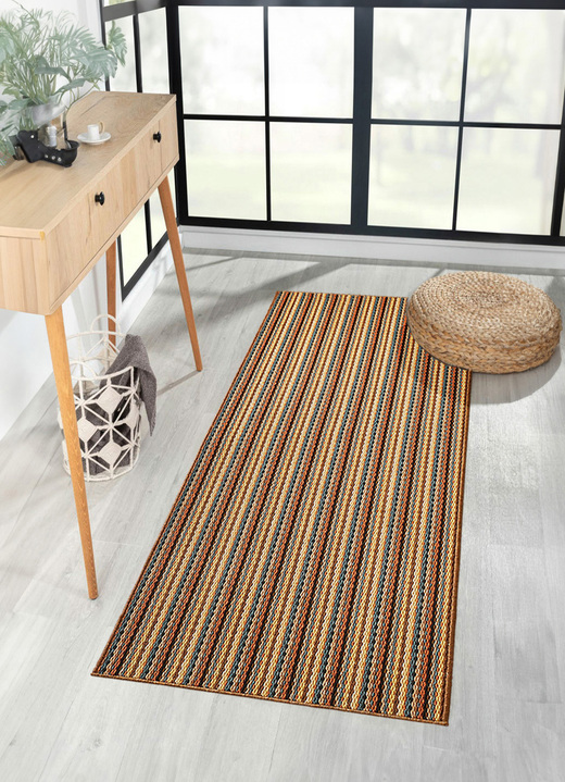 Läufer & Stufenmatten - Läufer mit rutschhemmender Latex-Rückseite, in Größe 102 (Läufer, 67 cm breit) bis 106 (Läufer, 100 cm breit), in Farbe BEIGE Ansicht 1