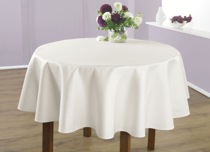 Tischdecken - Hochwertige Damast-Tischdecken vom Curt Bauer, in Größe 102 (Läufer, 50/140 cm) bis 302 (2 Servietten, 50/ 50 cm), in Farbe WEISS Ansicht 5
