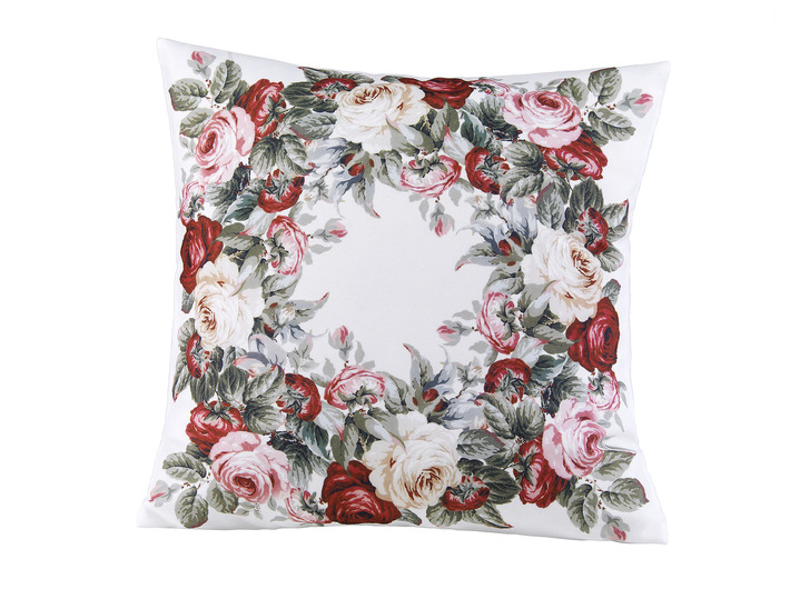 Tischdecken - Aussdrucksstarke Tischdecke mit bezauberndem Rosen-Dessin, in Größe 130 (2 Deckchen, 35/ 50 cm) bis 404 (Kissenbezug, 40/ 40 cm), in Farbe ECRU-BUNT Ansicht 1