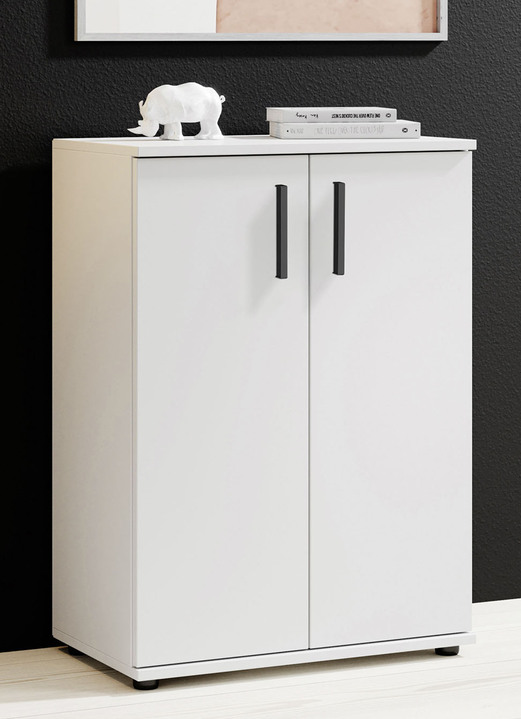 Kommoden - Moderne, kombistarke Kommoden, in Farbe WEISS, in Ausführung 2-türig Ansicht 1