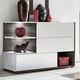 Sideboards - Sideboard mit LED-Beleuchtung, in Farbe ANTHRAZIT-WOTAN EICHE