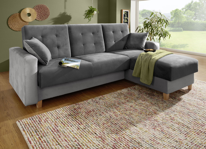 Polsterecken - Gemütliche Polsterecke mit Bettfunktion, in Farbe HELLBL.-DUNKELBL. Ansicht 3