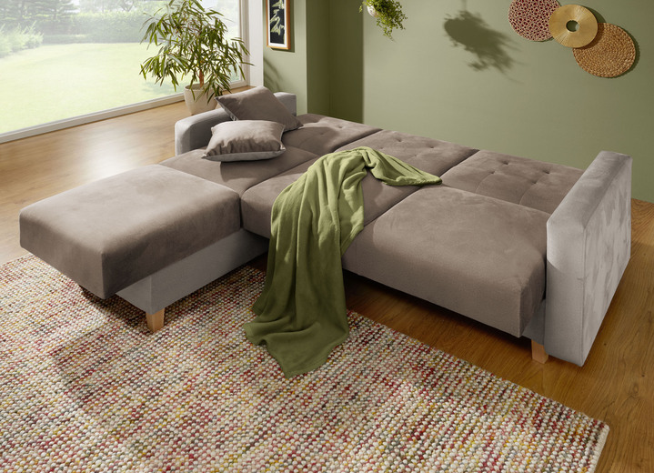 Polsterecken - Gemütliche Polsterecke mit Bettfunktion, in Farbe HELLBL.-DUNKELBL. Ansicht 8