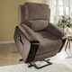 TV-Sessel / Relax-Sessel - Relaxsessel mit Aufstehhilfe, in Farbe BRAUN-CREME