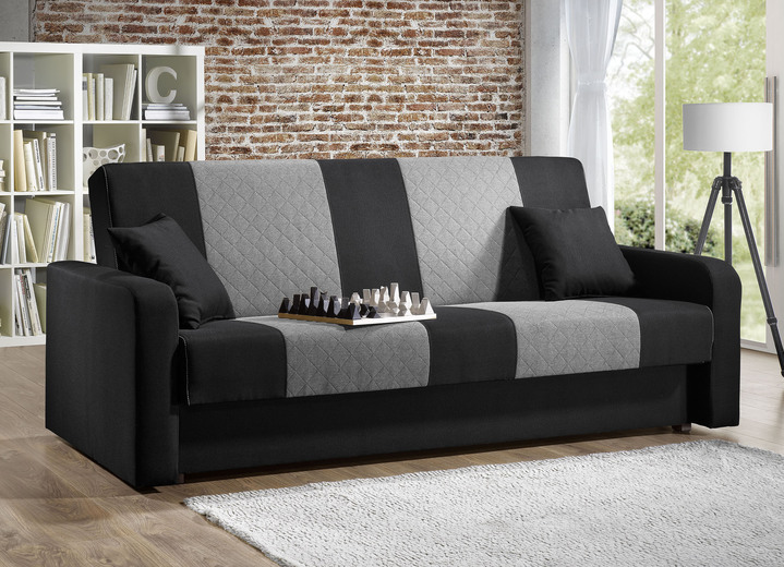 Wohnen - Klick-Klack-Sofa mit komfortabler Bonnellfederung, in Farbe ANTHRAZIT-HELLGR. Ansicht 1